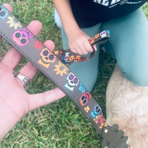 NWT Disney Dog Leash Coco - Day of the Dead Sugar Skulls - Disney Tails Pet Lead - Picture 6 of 13